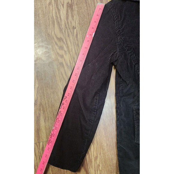 Sonoma Life+Style Corduroy Blazer Jacket Womens Size S Dark Brown Cotton Pockets - Picture 6 of 14